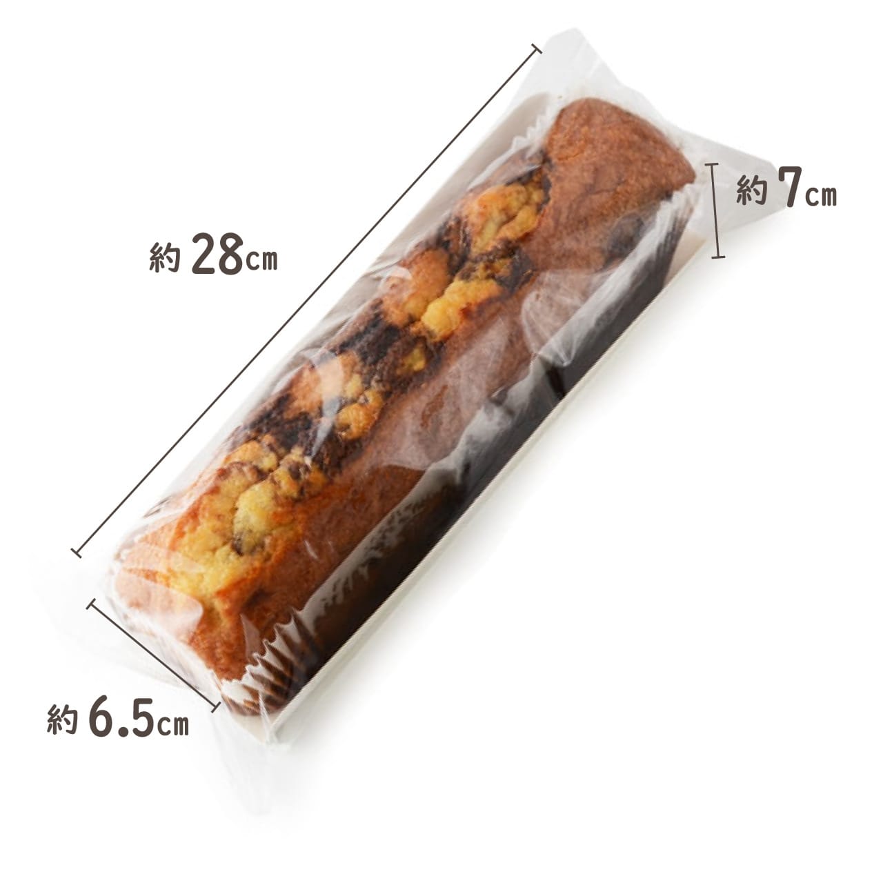 ふんわり食感のチョコマーブル ローフケーキ