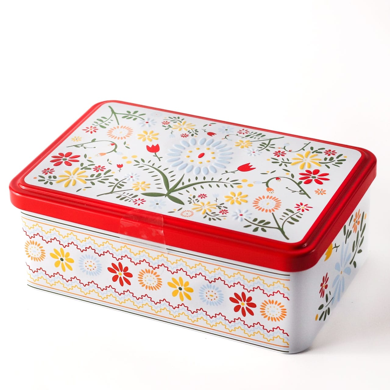 ブルターニュ産 クッキー（ガレット）3種アソート缶（レッド）