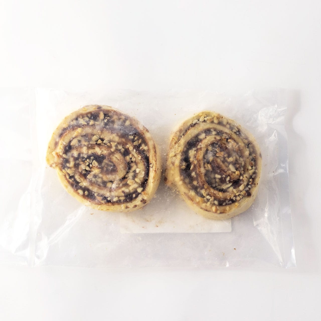 濃厚チョコとヘーゼルナッツの渦巻きブラウニーデニッシュ 2個
