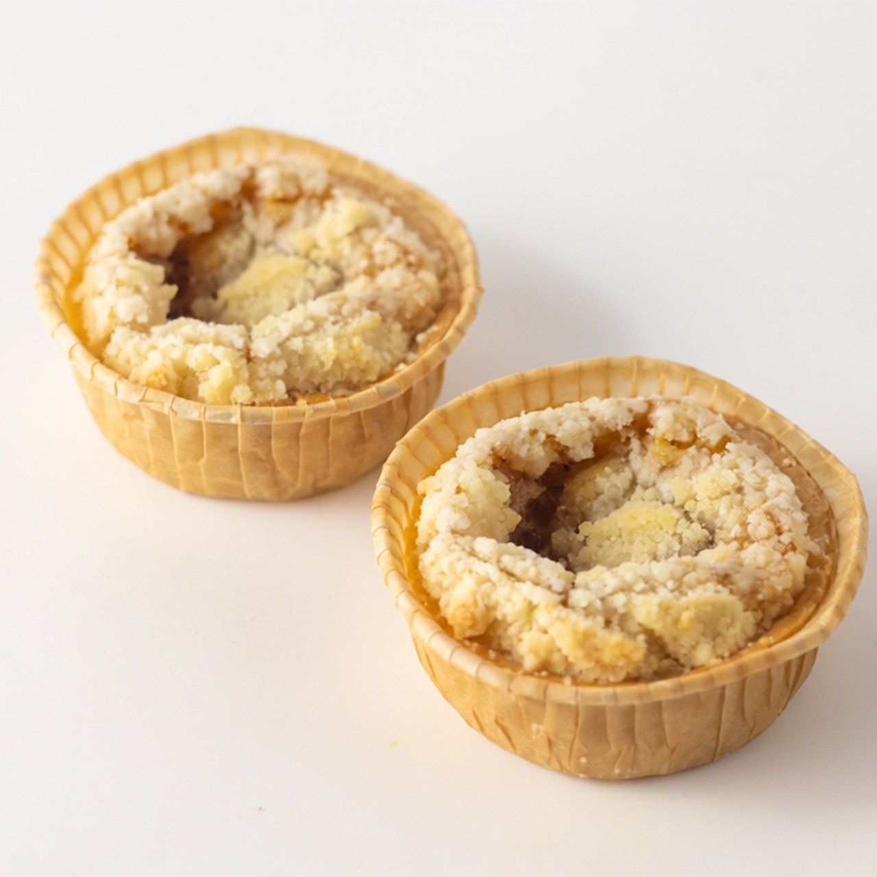 ザクっと食感クランブルのアップルシナモンミニタルト 2個入り
