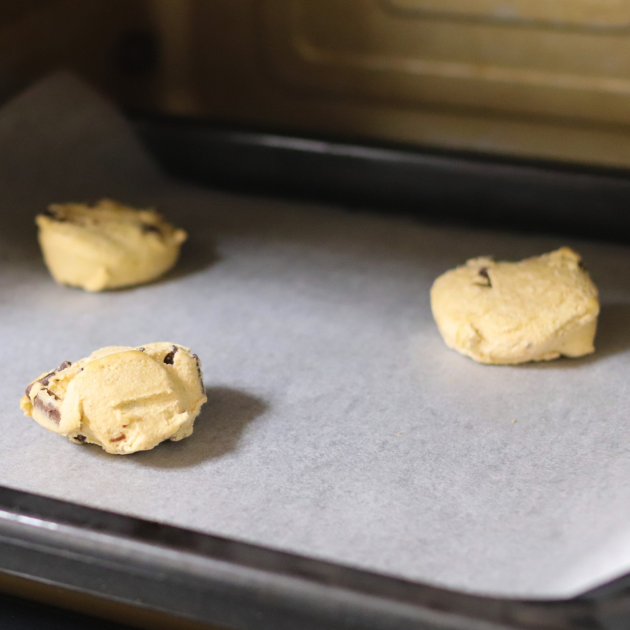 【25枚】チョコチップ 焼くだけ ソフトクッキー生地（アメリカンホームメイドタイプ）