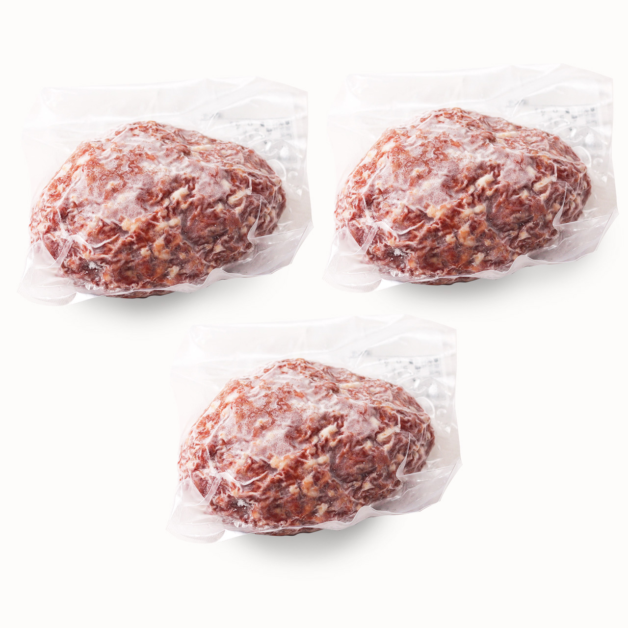 【3個入】お塩で食べたい！はなが牛100％ ハンバーグステーキ