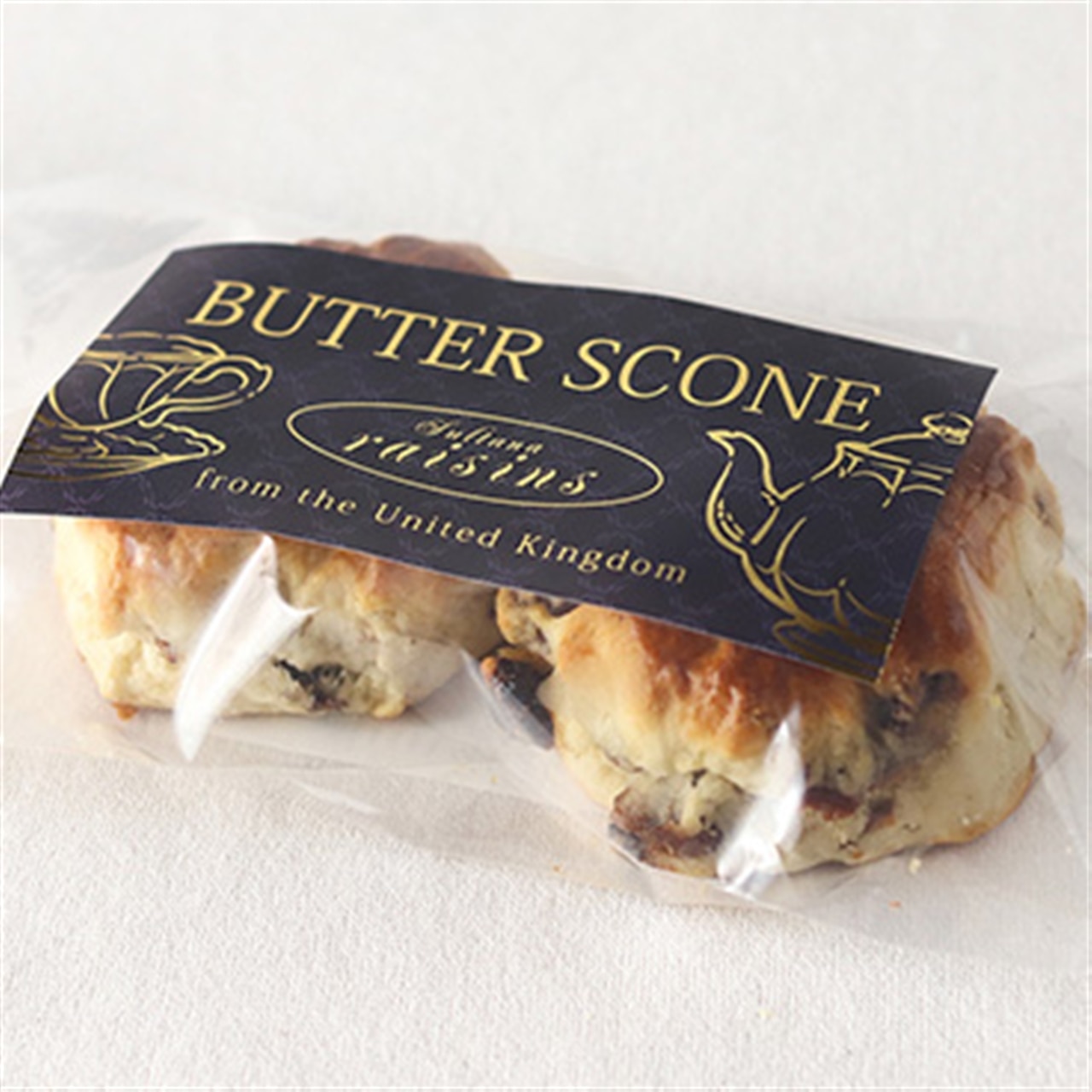 【お買い得・ 2個】【サルタナレーズン】クロテッドクリーム入りバタースコーン 英国伝統の味
