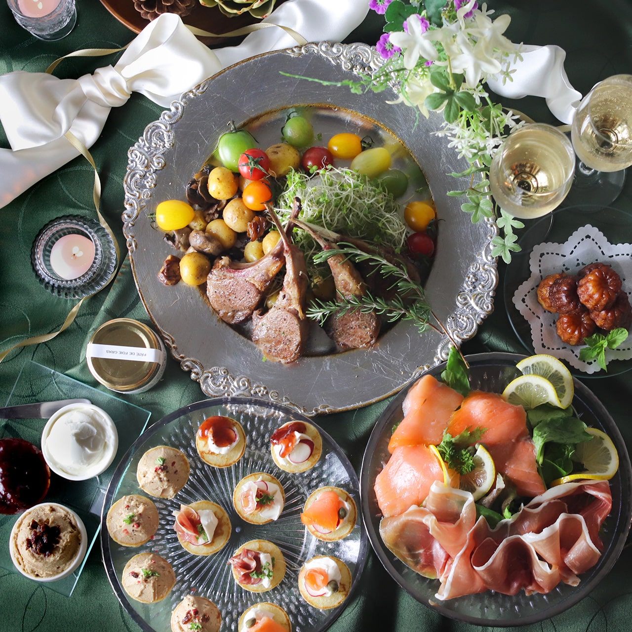 【数量限定】ラムチョップ入り!豪華なクリスマスディナーセット 2025(ベルギー産チョコレートプレゼント付)