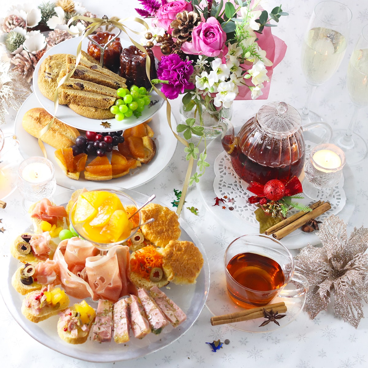 《期間限定》優雅な冬のアフタヌーンティーセット
