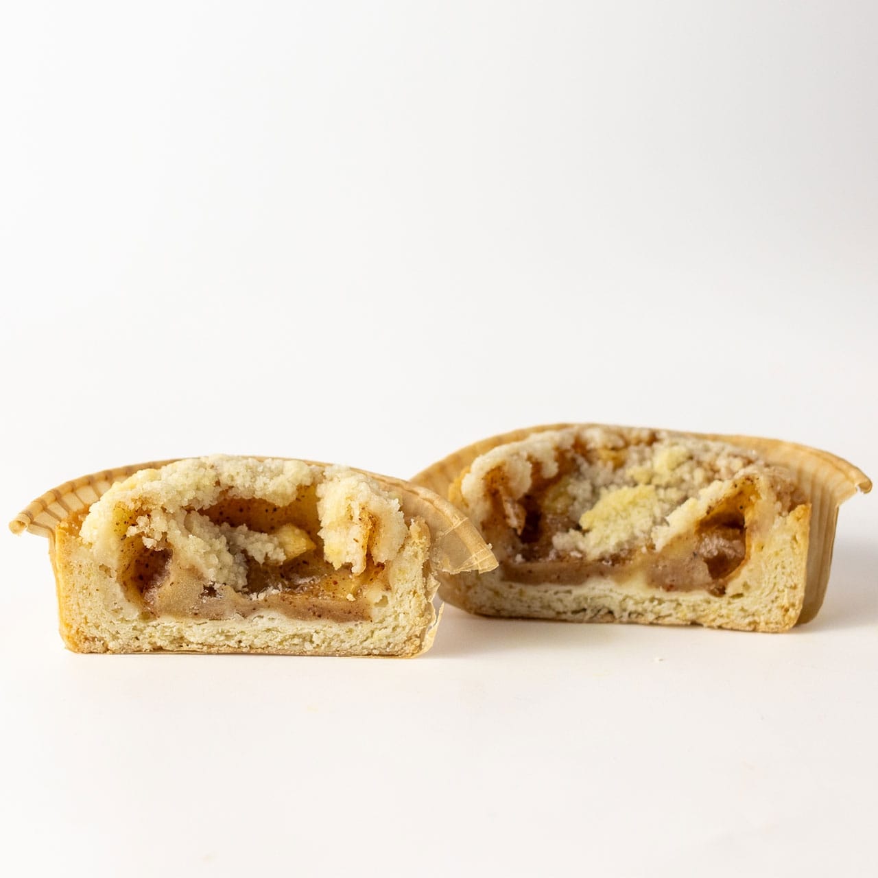 ザクっと食感クランブルのアップルシナモンミニタルト 2個入り