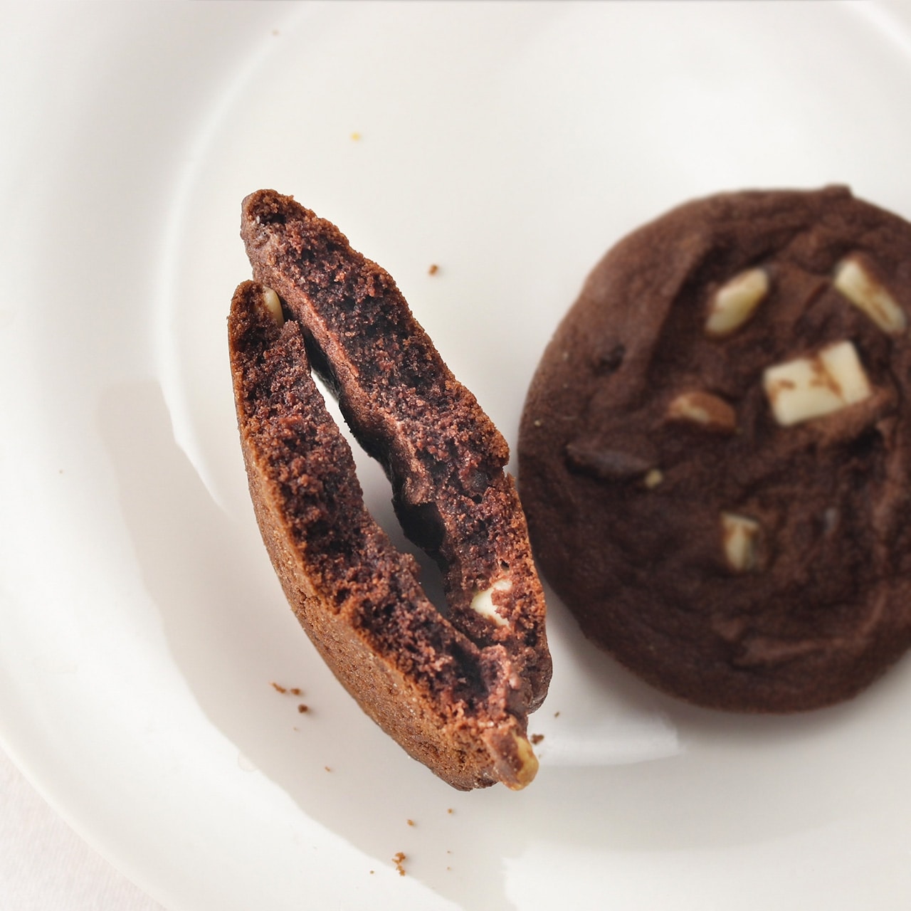 【3枚】チョコ＆ミルク 焼くだけ ソフトクッキー生地（アメリカンホームメイドタイプ）