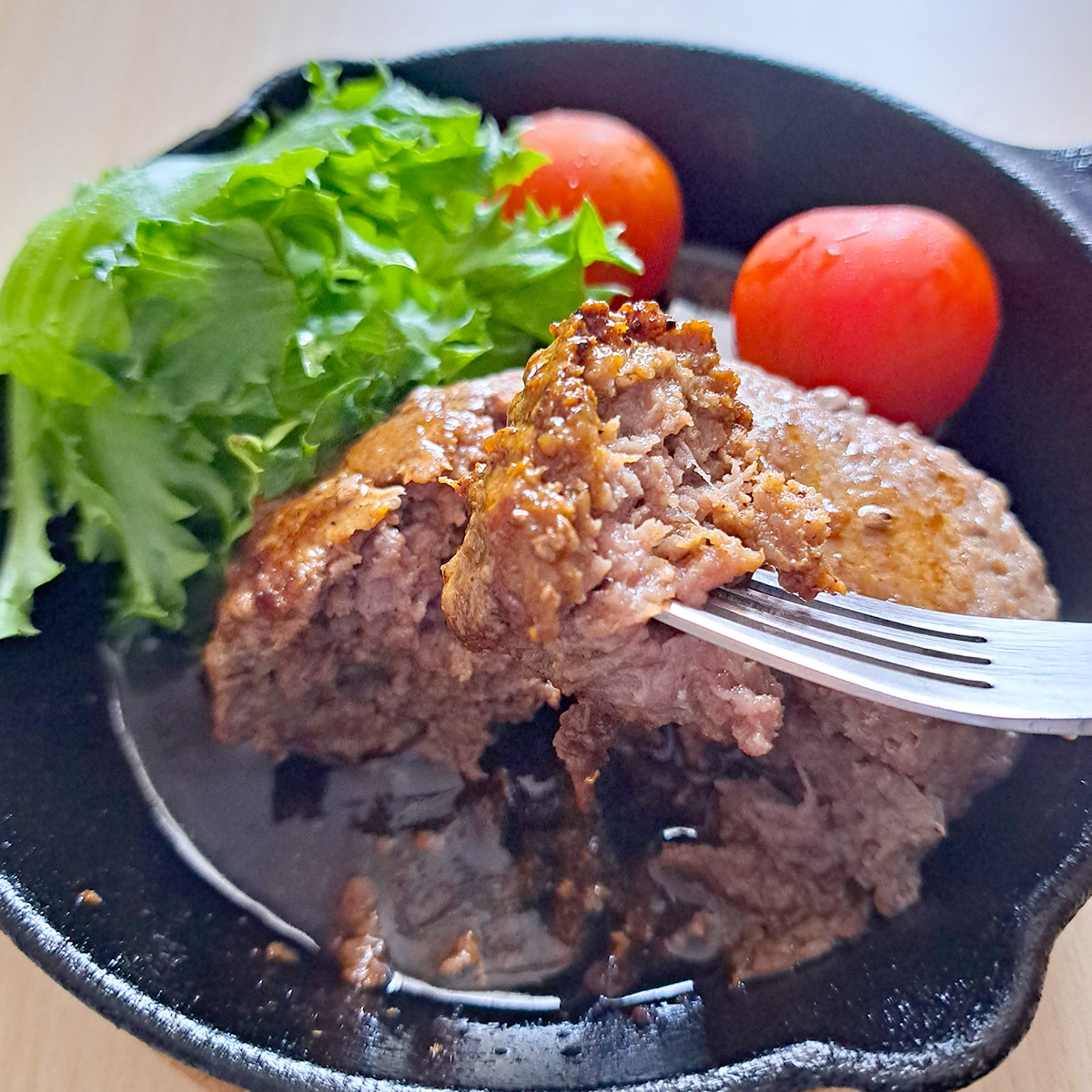 【3個入】お塩で食べたい！はなが牛100％ ハンバーグステーキ