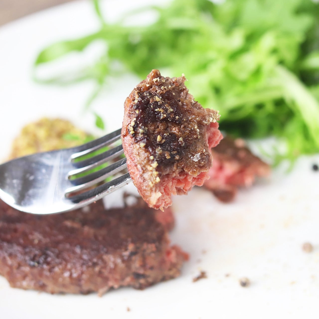 【訳あり】 ビーフ100％ ひき肉ステーキ（ステークアッシェ）100ｇ×2