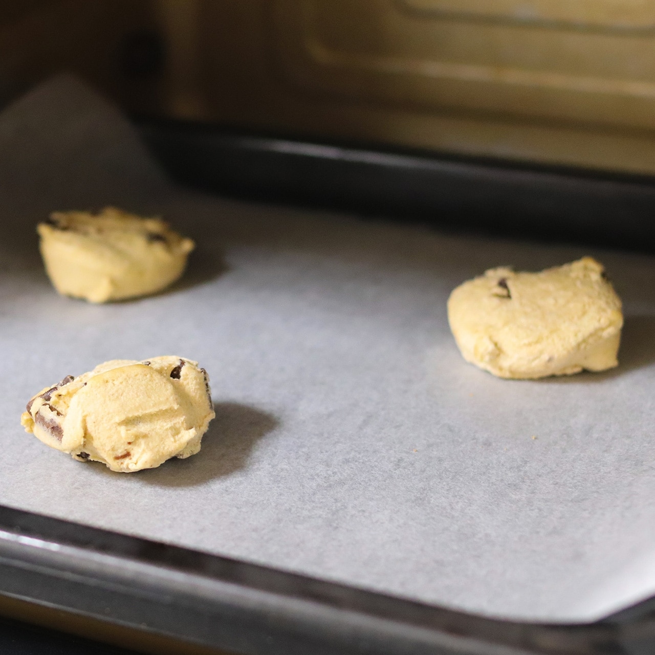 【3枚】チョコチップ 焼くだけ ソフトクッキー生地（アメリカンホームメイドタイプ）