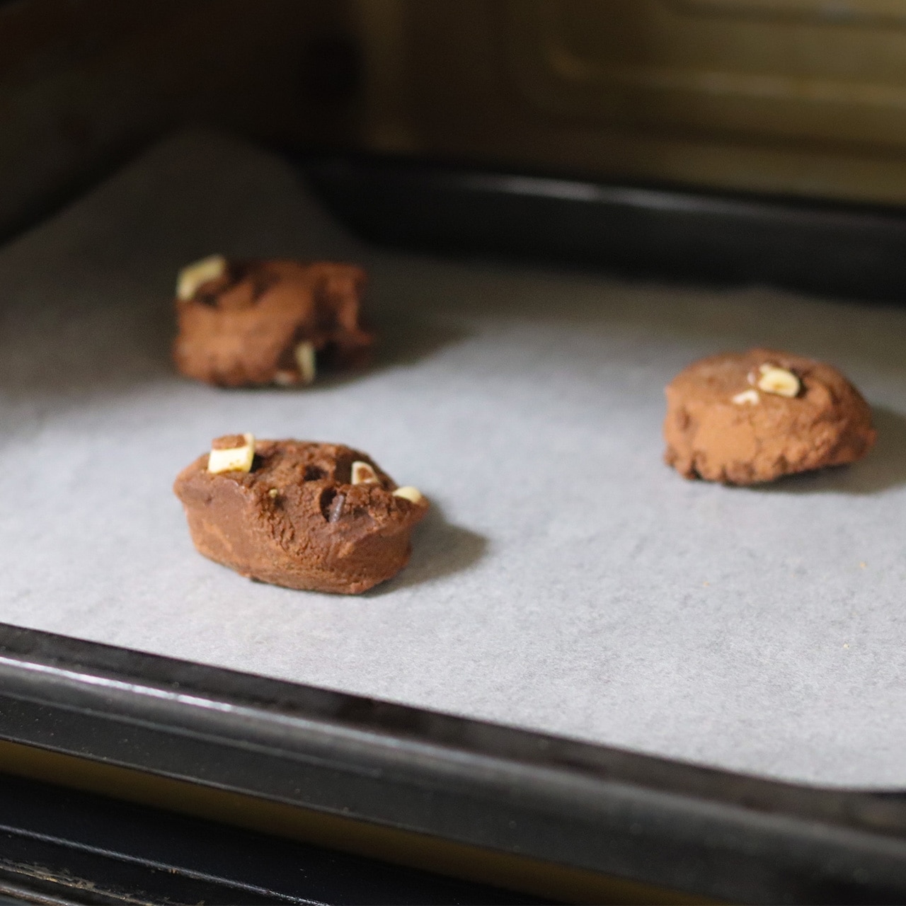 【3枚】チョコ＆ミルク 焼くだけ ソフトクッキー生地（アメリカンホームメイドタイプ）