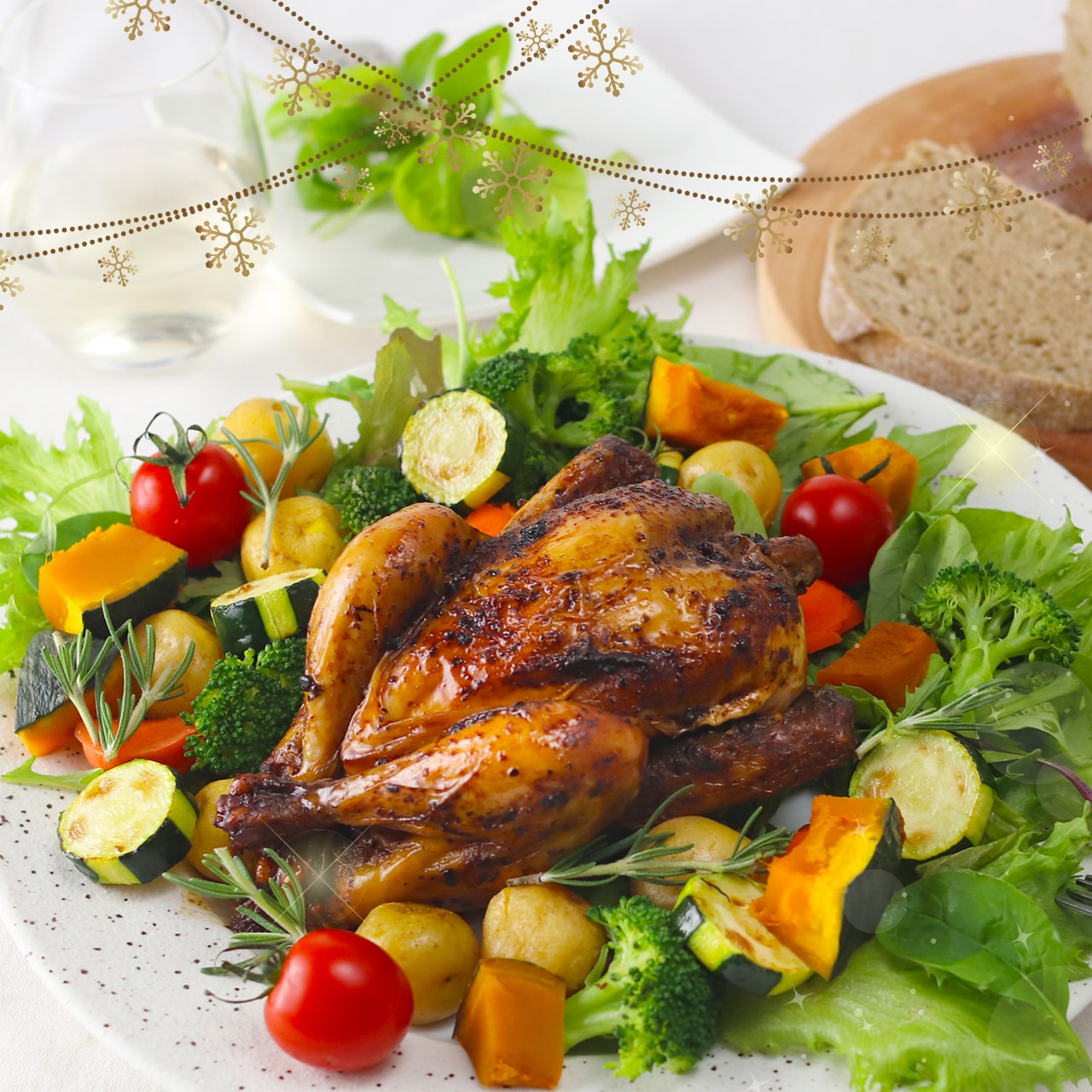 【限定入荷】温めるだけ!ローストチキン L(スペイン産ひなどり・丸鶏)