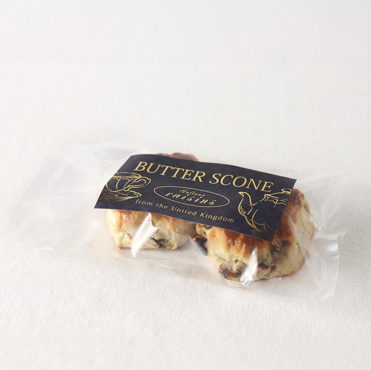 2個【サルタナレーズン】クロテッドクリーム入りバタースコーン 英国伝統の味