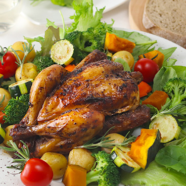 【限定入荷】温めるだけ！ローストチキン S（スペイン産ひなどり・丸鶏）