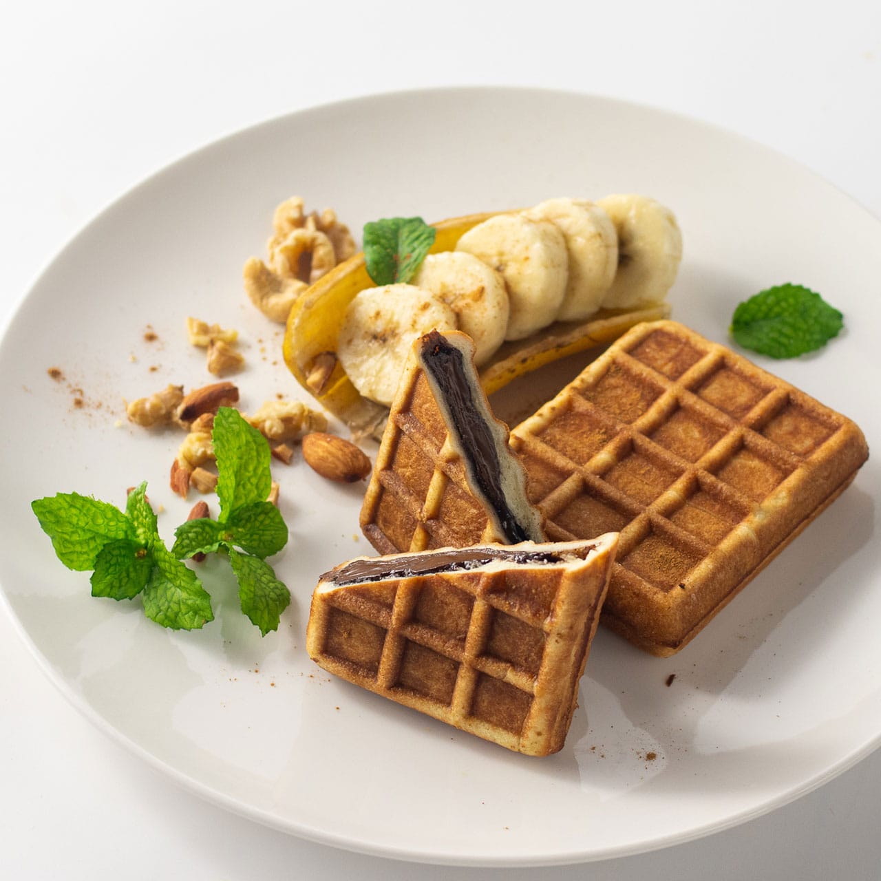 パン職人謹製 濃厚ベルギーチョコレートのマジックワッフル(2個)