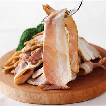 【限定入荷】切り落とし 乾塩ベーコン スライス 200g