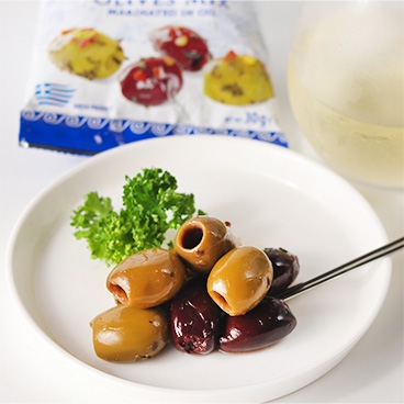 【お買い得】 ギリシャのオリーブ 爽やかハーブマリネ