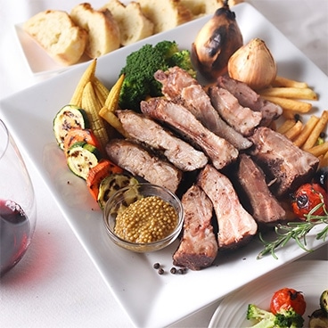 【お買い得】温めるだけ!250g シンプル味付けの骨付き豚バックリブ ハーフサイズ (スペアリブ)