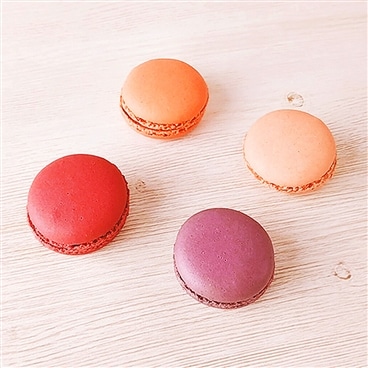 【お試し】マカロン レッドフルーツ アソート 4個 (4種)フランス産