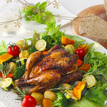 【限定入荷】温めるだけ!ローストチキン S(スペイン産ひなどり・丸鶏)