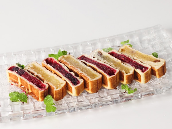 ダイスカットにしたマジックワッフル