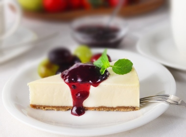 ベリーのジャムを添えて