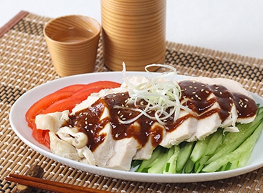 香ばしい棒棒鶏ソースに