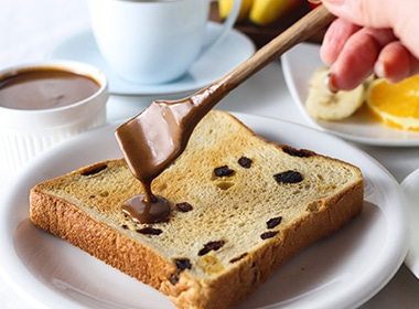 毎朝のトーストに