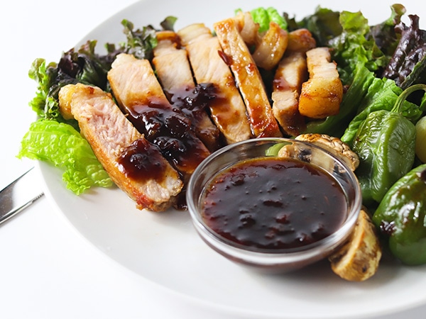 ポークソテーのジャムに