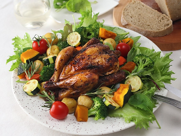 湯せんするだけのひなどりのロースト