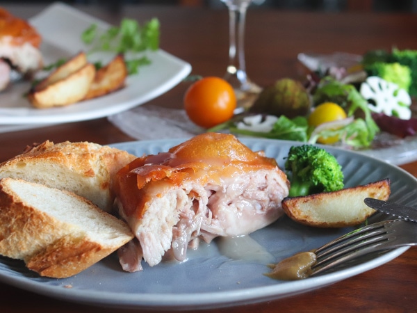 ジューシーな仔豚のロースト