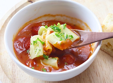 トマトスープに