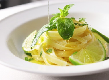 ライムとミントのパスタ