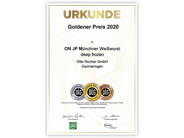 2020ドイツDLGコンテスト金賞