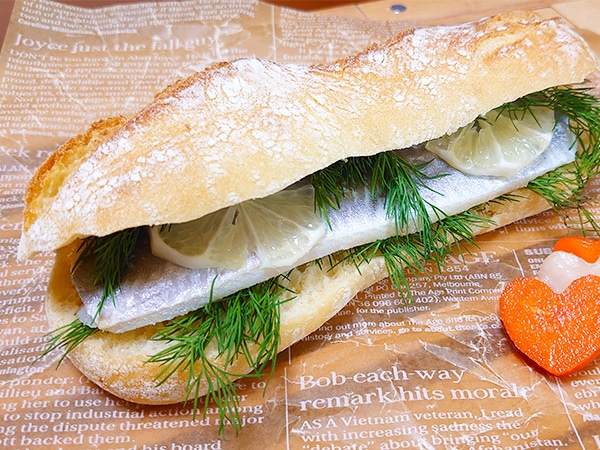 手軽にニシンサンド