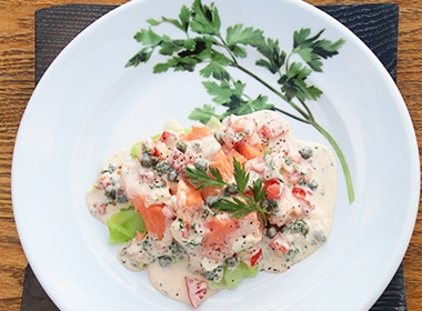 信州スモークサーモンのポシェ