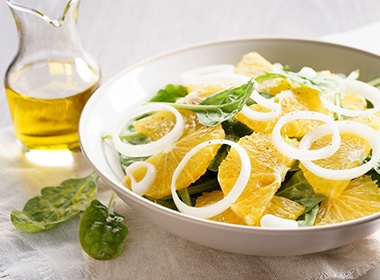 柑橘系のサラダに